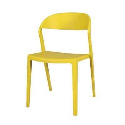 High Quality China Back Breathable Colorful Dining Stackable Plastic Chairs