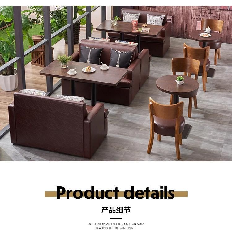 Western Restaurant Coffee Shop Can Customize Tables and Chairs Milk Tea Shop Theme Restaurant Walnut Solid Wood Dining Tables