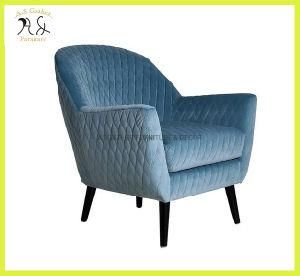 Modern Fabric Single Sofa Chair with Wood Legs