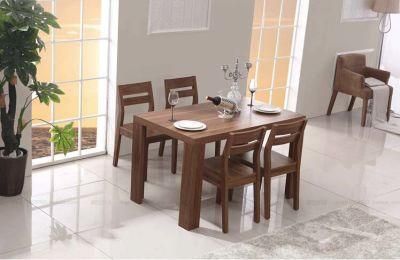 Nice Style Hot Selling Wooden Dining Set Made by One Table with Four Chairs (M-X1115)