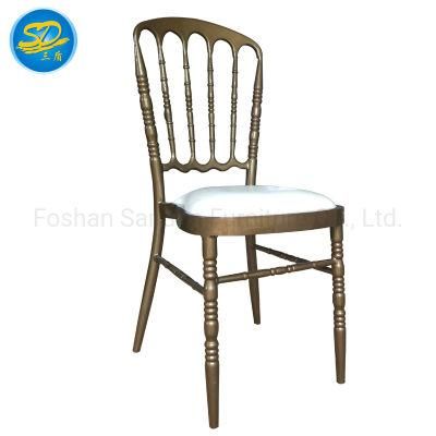 Stacking Metal Aluminum Napoleon Chair for Wedding Event