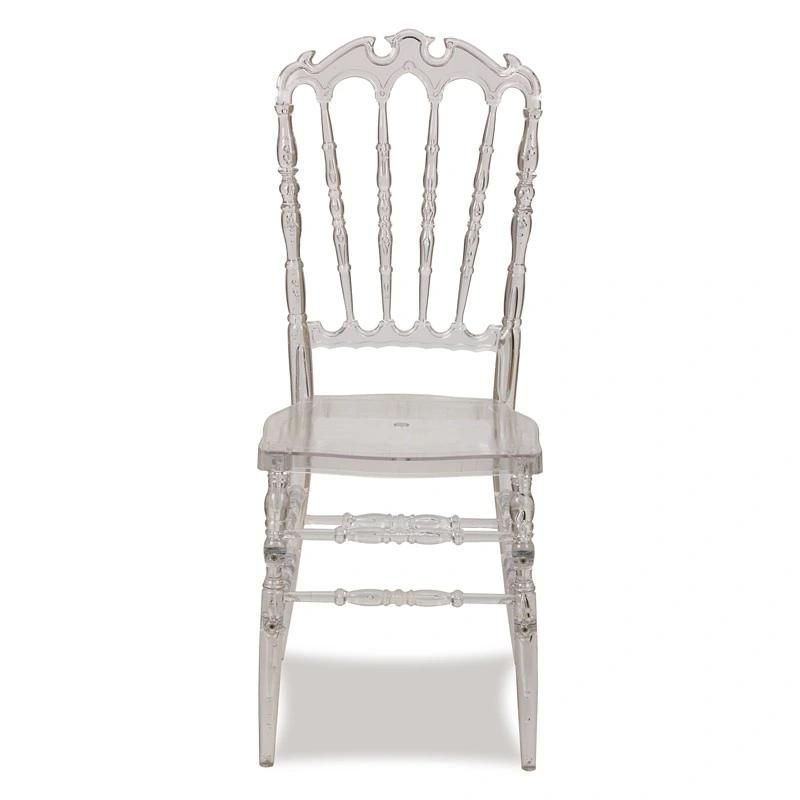 Wedding Furniture Acrylic Stackable Tiffany Plastic Clear Banquet Chair