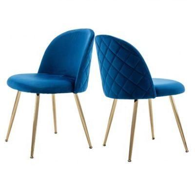 Metal Leg Velvet Fabric Chair for Office Wedding Restaurant