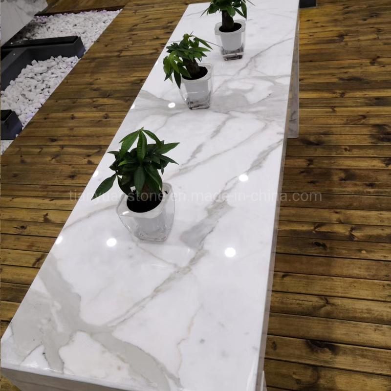 Designs Romania Impress Stone Rectangle Marble Top Dining Table in China
