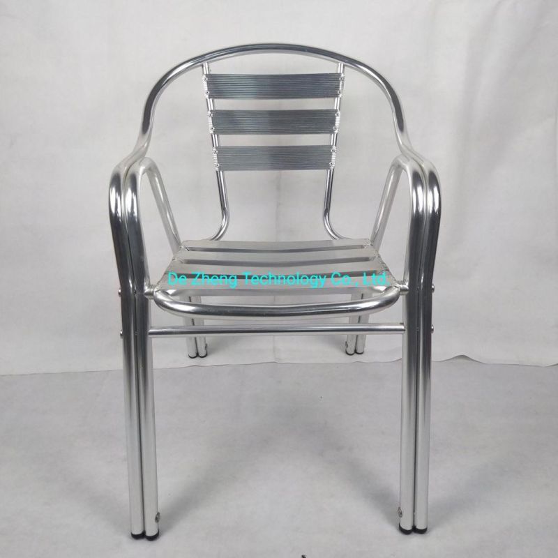 Hot Sale Patio Wholesale Bistro Chair Outdoor Cafe Aluminum Hotel Patio Modern Dining Furniture