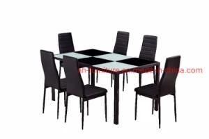 Wholesale 6 Seater Tempered Glass Dining Set