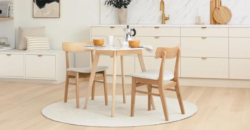 Fashionable Restaurant Home Nordic Style Wooden Furniture Modern Indoor PVC/Leather Hotel Restaurant Dining Chair Dinner Chair Chinese Furniture Modern Chairs