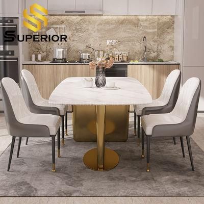 Wholesale Restaurant Furniture Modern Big Rectangle Foshan Dining Table