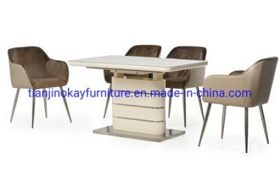 Wholesale Cheap Modern Simple Design 6 Seater Wooden Extendable Dining Tables