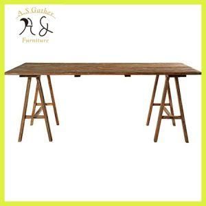 Commercial Restaurant Industrial Solid Ash Wood Dining Table