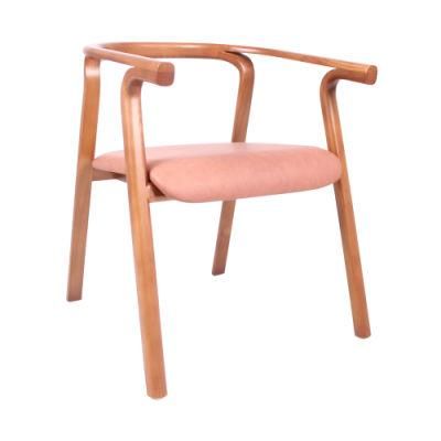 Retro Style Ming Style Wooden Frame Cushion Seat Banquet Dining Chair for Restaurant Hotel Use