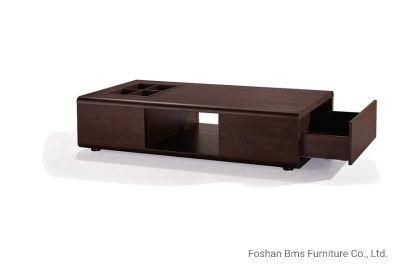 Modern Unique Rectangle Big Storage Coffee Table for Living Room