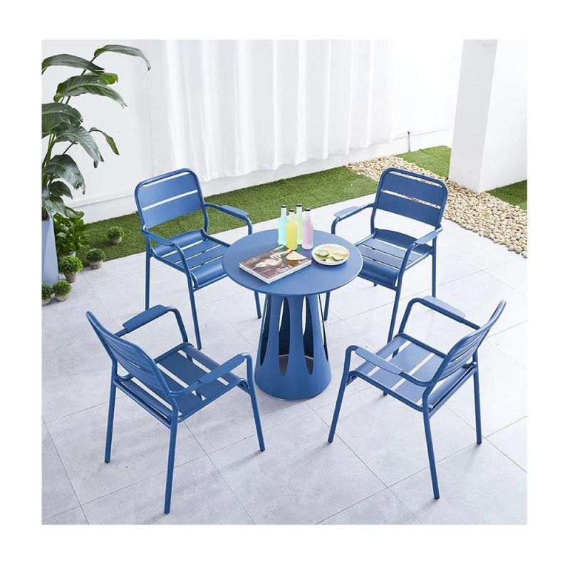Best-Selling Colorful Aluminum Good Quality Comfortable Leisure Dining Chair