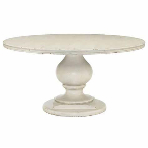 Kvj-Rr26 Antique White Rustic Reclaimed Wood Round Dining Table