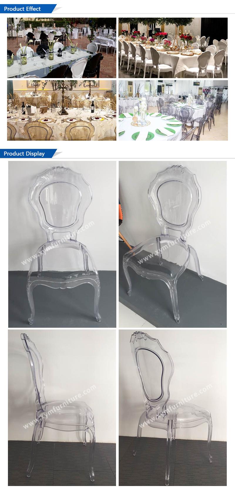 Outdoor Wedding Event Garden Acrylic Plastic PC Transparent Clear Belle Epoque Princess Chairs