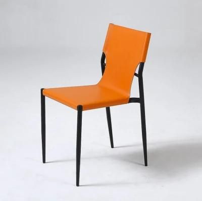 Colorful Thickened Saddle Leather Dining Room Chair