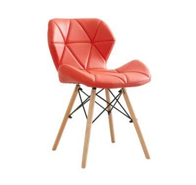 New Style Hot Sale Simple and Modern Northern Europe Style Home Dinner Furniture Metal Legs PU Leather Dining Chairs