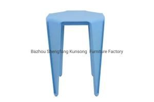 Multicolor Thicken PP Plastic Restaurant Indoor Outdoor Stool