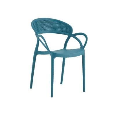 Outdoor Dining Chairs Modern Plastic Dining Room Chair Blue PP Dining Restaurant Color Price Plastic Chair for Restaurants