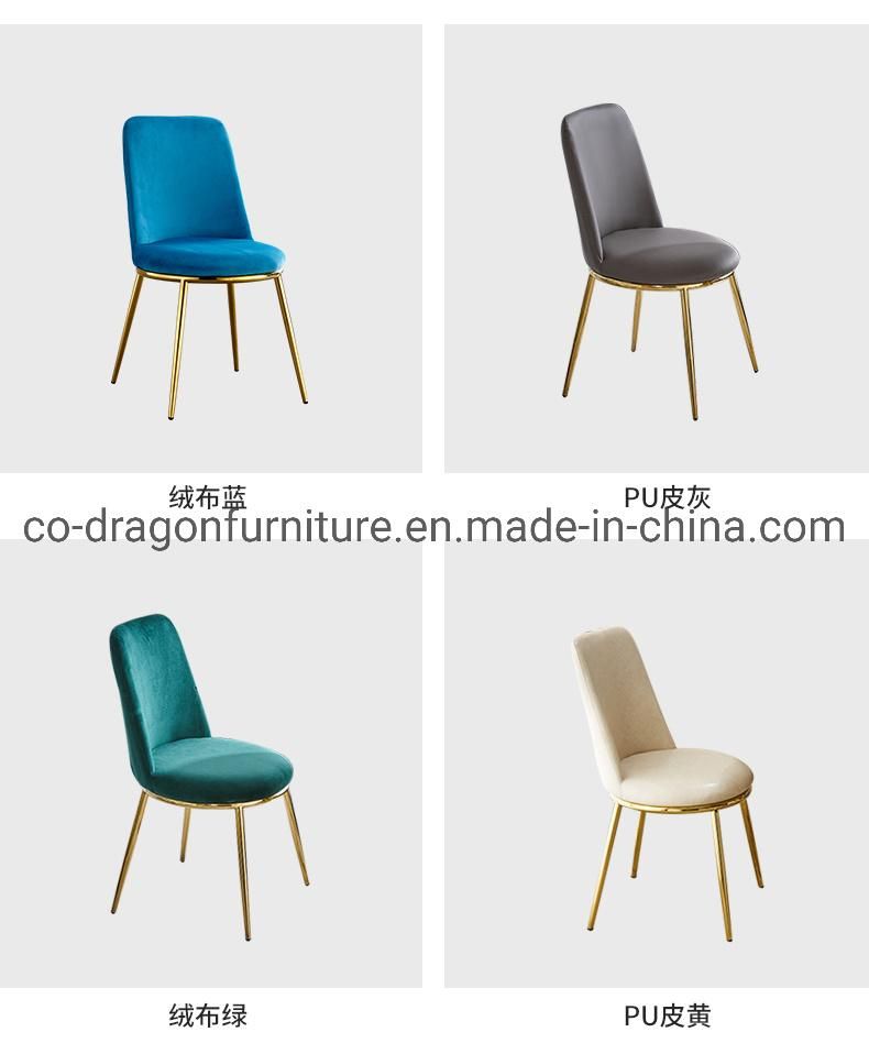 Customized Europe′s Best Selling Velvet Leather Hotel Dining Chair