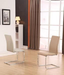 Dining Room Sets Hotel Restaurant Chromed Metal PU Dining Chair