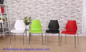 Beautiful Popular Plastic Chair with Steel Frame