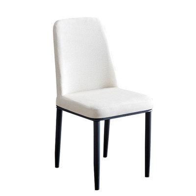 Hotel Restaurant Modern Style Metal Frame Leather Upholstered Furniture Dining Chair