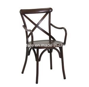 Wooden Finish Arm Chair (657M-H45-ST)