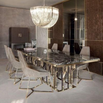 Restaurant Hotel Chair Wholesale Commercial Luxury Dining Table Modern Furniture Dining Table Set and Chair