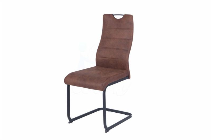 Modern Style Restaurant Dining Chair Dining Chair Metal Leg Velvet Fabric