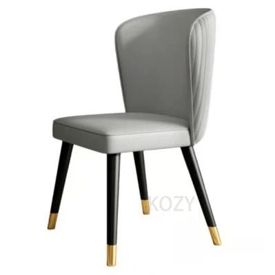 New Design Luxury Leather Upholstered Living Room Furniture 4 Seater Dining Chair