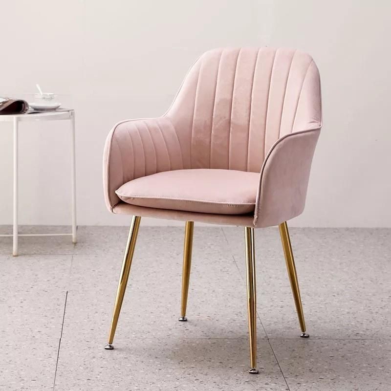 Foam Metal Legs Chair Wholesale Hot Sale Fabric Dining Chair Factory Supply Dining Chair Modern Comfortable