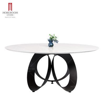 Modern Dining Room Furniture Round Ceramic Marble Dining Tables