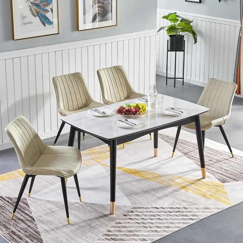 Factory Wholesale Antique Chair Banquet Hotel Room Furniture Leather Seats Armless Chair for Dining
