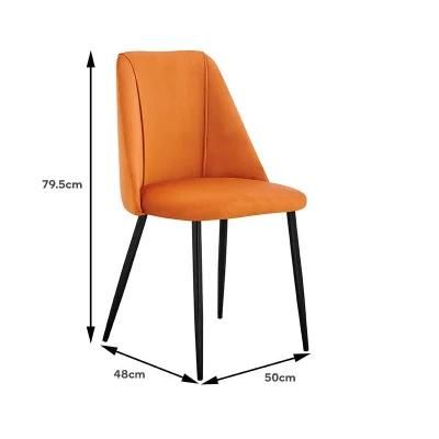 Wholesale Modern Home Furniture Metal Legs Leather Dining Chairs