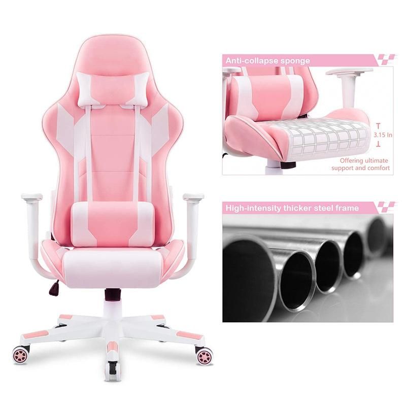 Gaming Chair Racing Office Computer Game Chair Ergonomic Backrest and Seat Recliner Swivel Rocker E-Sports Chair