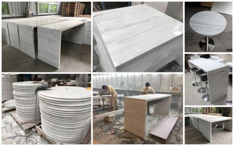 Artificial Stone Modern Solid Surface Table for Sea Yacht