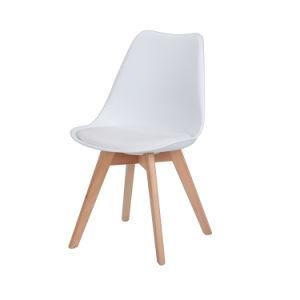 Different Colors PP Strong Wooden Legs Restaruant Living Room Dining Chair