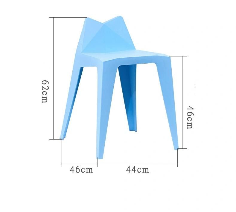 Popular Colorful Stackable Cafe Office Restaurant Plastic Dining Chair for Sale