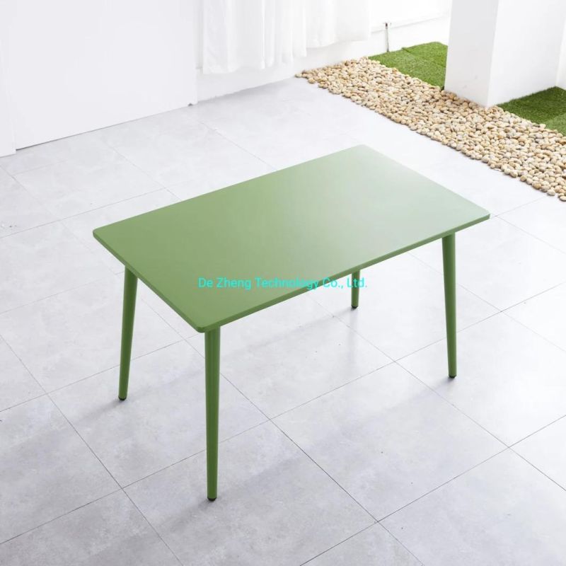 Party Furniture Modern Cafe Tables Metal Retangle Coffee Table Restaurant Furniture Design Metal Restaurant Table Diner Furniture