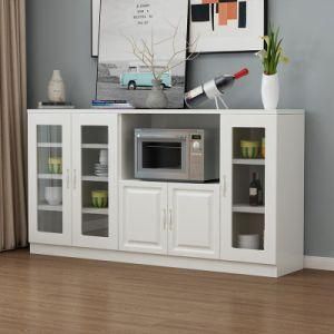 Custom White Wooden Sideboard Storage Cabinet