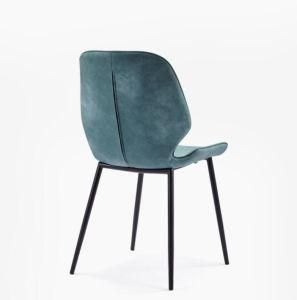 Outdoor Furniture Classic Retro Antique Style PU Black Lacquer Legs Outdoor Dining Chair
