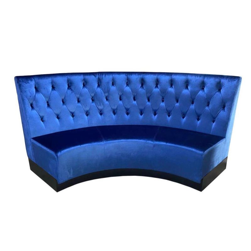 Commercial Modern Restaurant Sofa Furniture Hotel Lounge Fabric Booth Seating