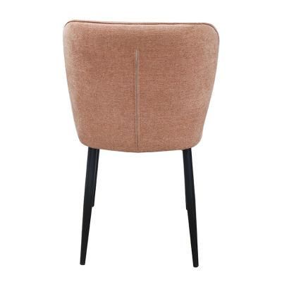 Wholesale Home Furniture Coffee Hotel Luxury Soft Back Velvet Fabric Dining Chair with Metal Legs