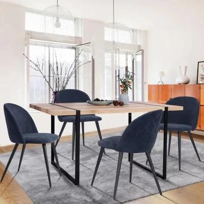 Luxury Modern Round Clear Tempered Glass Wooden Legs Dining Dining Table with Glass Top Designs