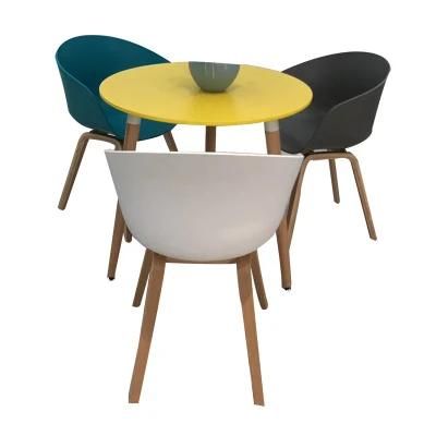 Wholesale Modern Simple Design MDF White Wood 60 Round Tea Coffee Table