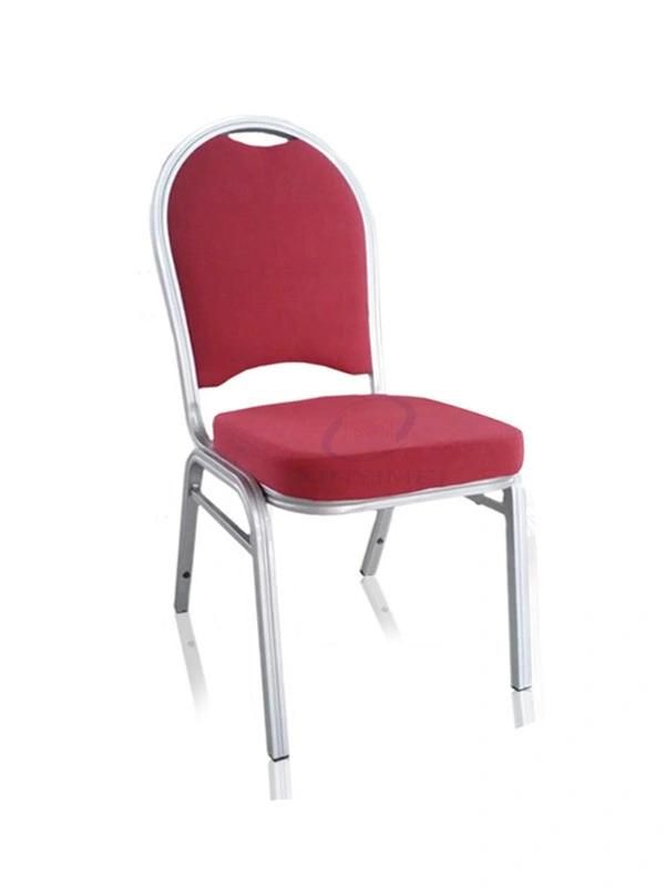 Popular Design Stackable Metal Armless Hotel Wedding Dining Banquet Chair