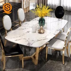 Luxury Artificial Marble Dinner Table, Dinner Table for Home