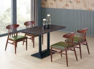 Modern Design Elegant Leisure Comfortable Metal Leg Table Chair for Living Room Restaurant Cafe and Bar