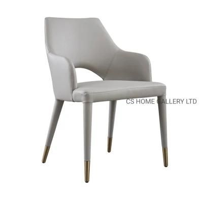 Wooden Factory Wholesales Restaurant Furniture Modern Metal Arm Chair
